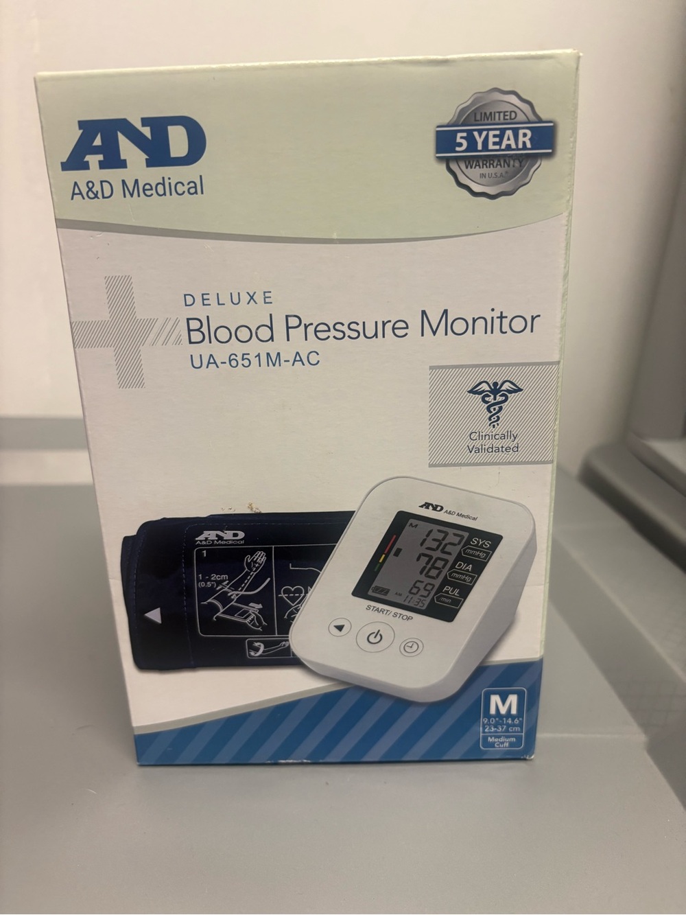 Deluxe UA-651M-AC Blood Pressure Monitor - White